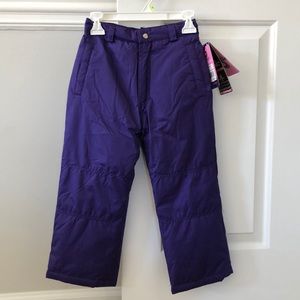 Toddler girl snow pants size 4 nwt